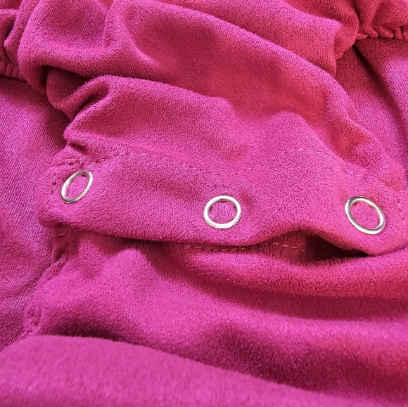 Toddler Bailey's Blossoms Cold Shoulder Flutter Sleeve Leotard Size 4T - Picture 3 of 6